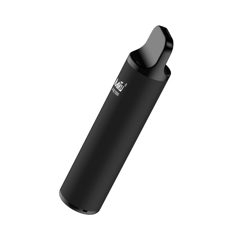 Miku Spearmint Gum Features a sleek black pearl exterior Disposable vape