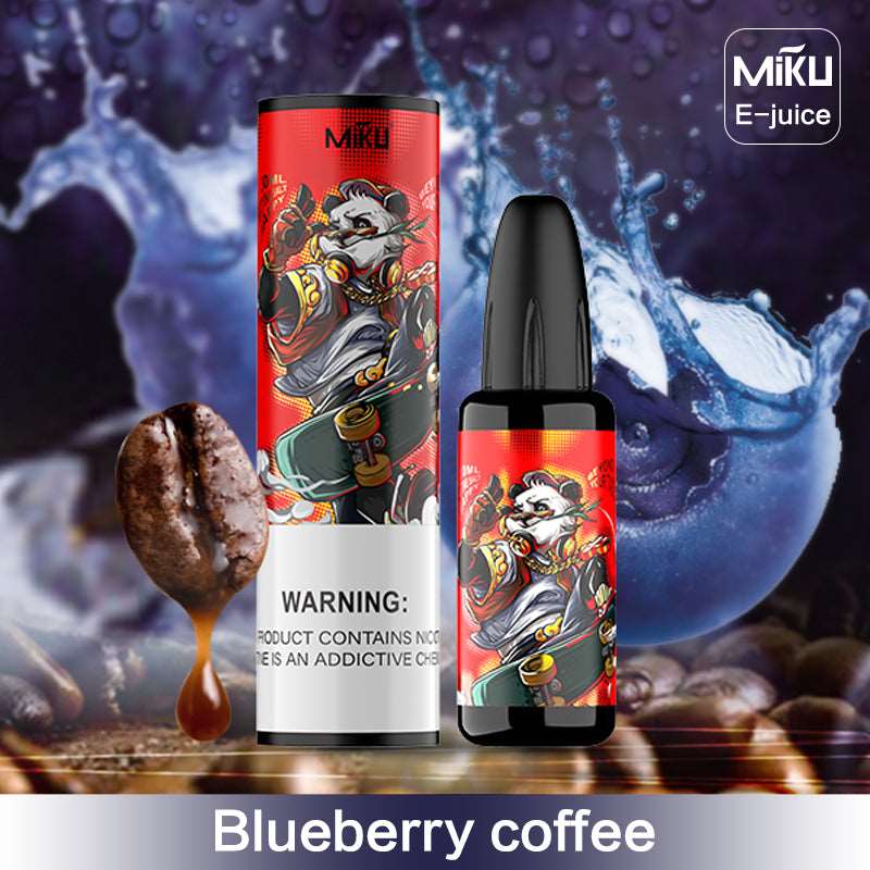 Blueberry coffee, Miku e-juice, can use in Elf bar BC3000 e-liquid