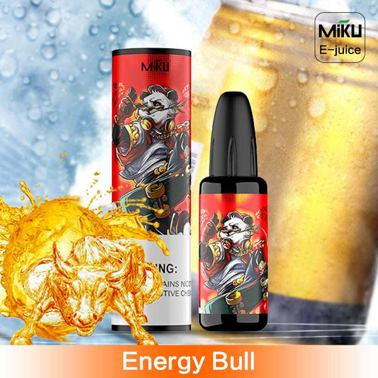 Energy Bull, Miku e-juice, an Elf bar ELFA nicotine salt e-liquid