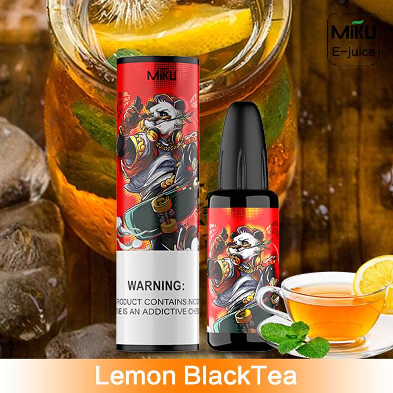 Lemon BlackTea, Miku e-juice, an MC600 Elf bar refill e-liquid