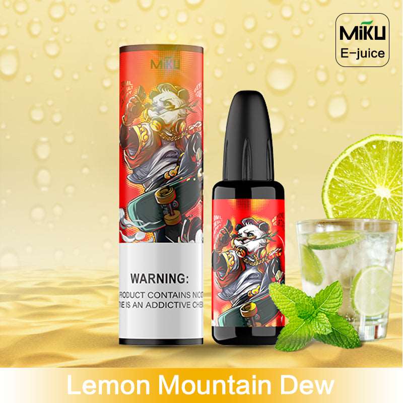 Lemon Mountain Dew, Miku e-juice, can fill the Elf bar T800 vape juice