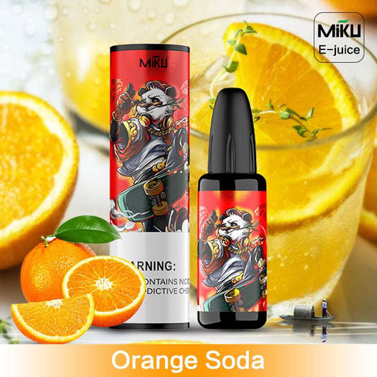 Orange Soda, Miku e-juice, Elf bar Lux series refill vape juice