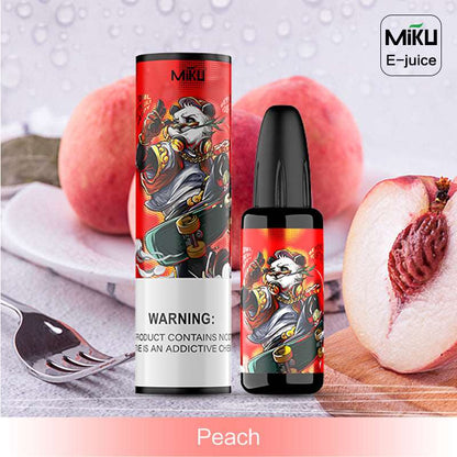 Peach, Miku e-juice, an nicotine vape juice can deliver to Japan