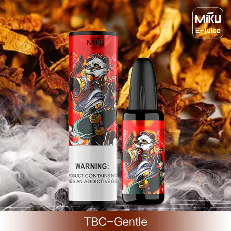 TBC-Gentle, Miku e-juice, a Geekvape tank refillable vape juice