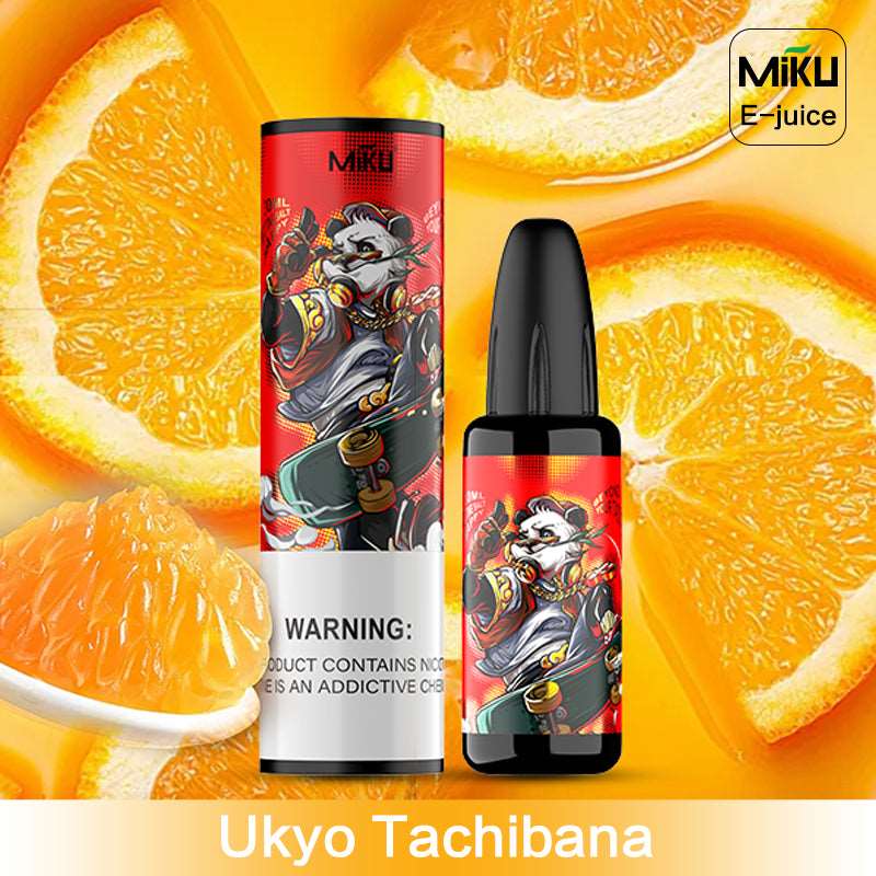 Tachibana Ukyo, Miku e-juice, a VOOPOO refillable vape juice