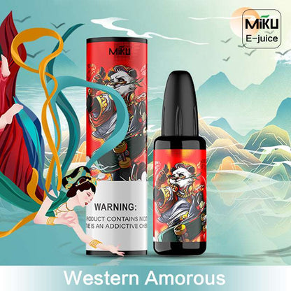 Western Amorous, Miku e-juice, a Wotofo e-cigarette vape juice